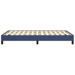 vidaXL Cadre de lit sans matelas bleu 120x190 cm tissu
