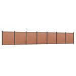 vidaXL Panneau de clôture marron 1218x186 cm WPC
