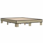 vidaXL Cadre de lit sans matelas chêne sonoma 150x200 cm