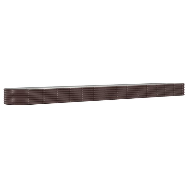 vidaXL Lit surélevé de jardin Acier galvanisé marron