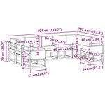 vidaXL Ensemble de canapés d'extérieur 9 pc Naturel et Beige