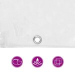 vidaXL Couverture végétale avec œillets 1x3 m PVC