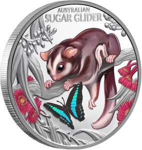 Monnaie BABY SUGAR GLIDER Cute and Cuddly 1 Oz Argent 1$ Niue 2026