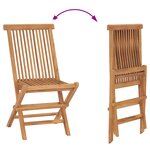 vidaXL Ensemble de salle à manger pour jardin 3 Pièces Marron