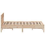 vidaXL Cadre de lit sans matelas 120x200 cm bois de pin massif