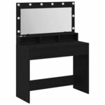 vidaXL Coiffeuse Chêne noir 100 x 41 x 135 cm Bois d'ingénierie