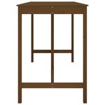 vidaXL Table de bar Marron miel 180x80x110 cm Bois massif de pin