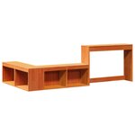 vidaXL Cadre de lit sans matelas cire marron 75x190 cm bois pin massif