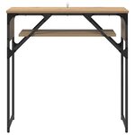 vidaXL TableConsole Chêne artisanal 75x30x75cm Bois d'ingénierie