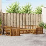 vidaXL Ensemble de canapés d'extérieur 6 pc Naturel