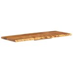 vidaXL Dessus de meuble-lavabo de salle de bain Acacia 140x52x3 8 cm