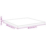 vidaXL Ensemble d'étagères 4 pièces - Bois vieilli - 40x40x1.5 cm - Fabriqué en bois reconstitué