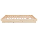 vidaXL Cadre de lit sans matelas bois massif