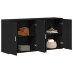 vidaXL Buffet 2 Pièces Chêne noir 79 x 38 x 80 cm Bois d'ingénierie
