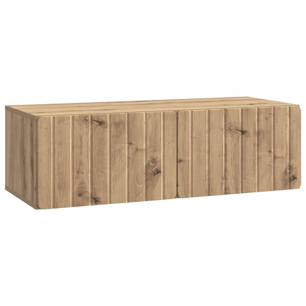vidaXL Meuble TV mural 98 x 41 x 30 cm Chêne artisanal