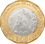 Monnaie FIFA WORLD CUP 26 Angel Independencia Cupronickel 20 Pesos Mexico 2026