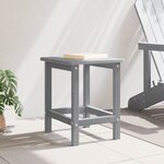 vidaXL Table d'appoint Adirondack Gris clair 38x38x45 cm HDPE