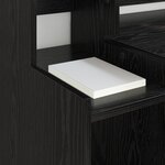 vidaXL Bureau Chêne noir 97 x 45 x 90 cm Bois d'ingénierie