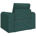 vidaXL Canapé-Lit Vert foncé 98 x 71 x 83 cm tissu
