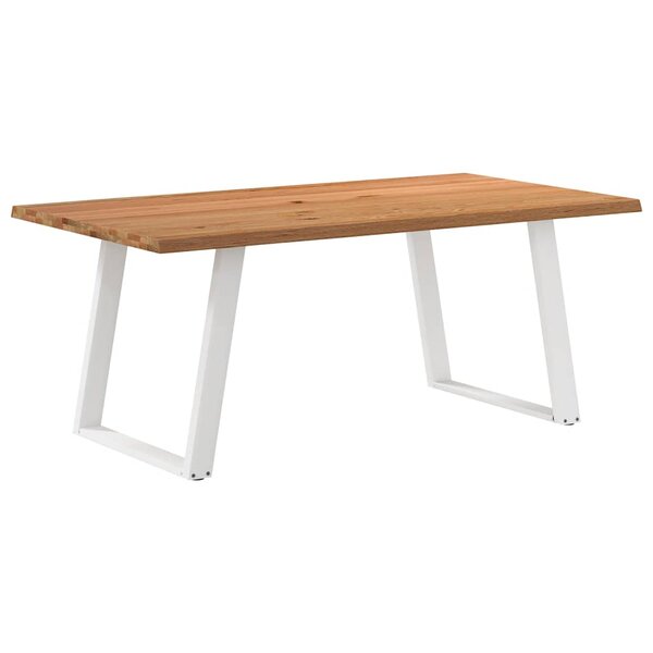 vidaXL Table à manger marron clair 180x100x74 cm bois de chêne massif