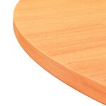 vidaXL Dessus de table rond cire marron Ø90x2 5 cm bois de pin massif