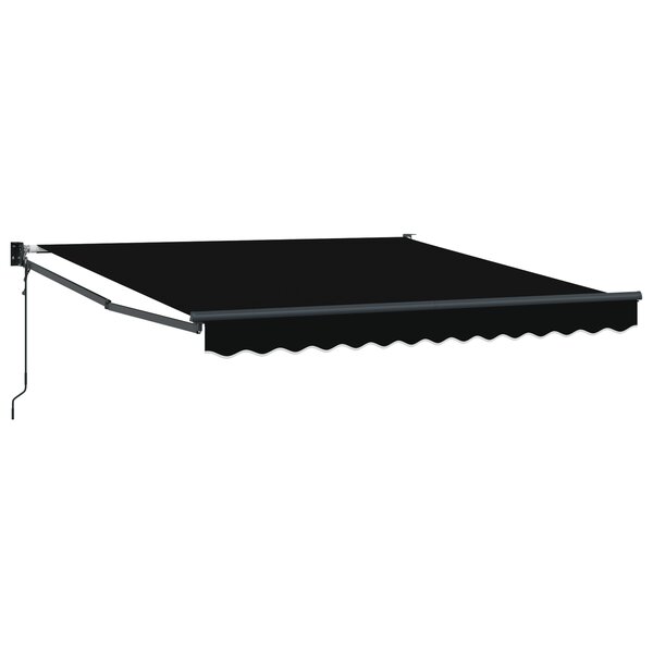 vidaXL Auvent Rétractable Automatique Noir 300x250 cm