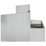 vidaXL Cache-pot de jardin Argent 60 x 60 x 50 cm Acier galvanisé