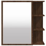 vidaXL Armoire à miroir de salle de bain Chêne marron 62 5x20 5x64 cm