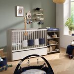 Lit bébé combiné - 120 x 60 cm - Evolutif en 90 x 190 cm