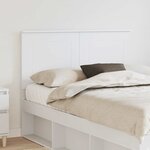 vidaXL Tête de lit Blanc 120 cm Bois d'ingénierie