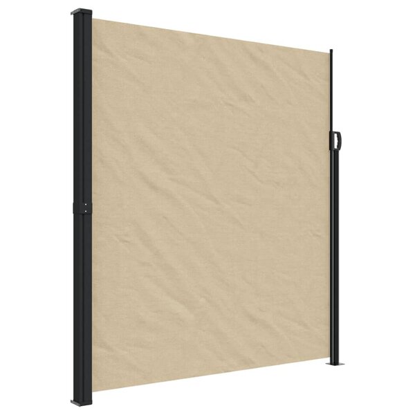 vidaXL Auvent latéral rétractable beige 220x600 cm