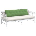 vidaXL Coussin de Dos Vert clair 180 x 50 cm Tissu en velours côtelé