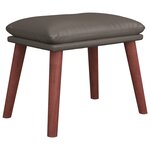 vidaXL Repose-pied Gris 45x29 5x35 cm Similicuir