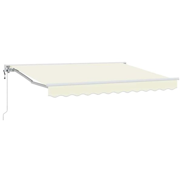 vidaXL Auvent Rétractable Crème 300 x 200 cm Polyester et métal