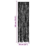 vidaXL Moustiquaire Anthracite 56x185 cm Chenille