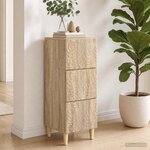 vidaXL Armoire à tiroirs Chêne Sonoma 33 x 34 5 x 90 cm