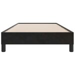 vidaXL Sommier à lattes de lit sans matelas noir 90x210 cm velours
