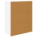 vidaXL Buffet blanc 60x30x75 cm bois d'ingénierie