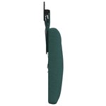 vidaXL Tête de lit suspendue Avec lumière LED Vert foncé Tissu
