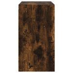 vidaXL Armoire murale avec portes en verre chêne fumé 68x37x68 5 cm