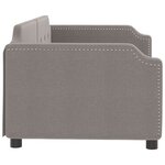 vidaXL Lit de repos sans matelas taupe 80x200 cm tissu