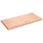 vidaXL Dessus de table bois massif traité bordure assortie