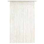 vidaXL Rideau en macramé 140x240 cm Coton