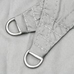 vidaXL Voile d'ombrage gris clair 5x5 m 100 polyester oxford
