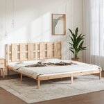 vidaXL Cadre de lit sans matelas 200x200 cm bois massif de pin