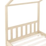 vidaXL Cadre de lit d'enfant Bois de pin massif 80x160 cm