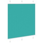 vidaXL Store plissé vert pétrole 120x150cm largeur du tissu 119 4cm