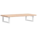 vidaXL Étagère de vasque murale acier et bois de chêne massif