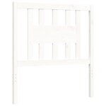 vidaXL Cadre de lit avec tête de lit blanc 90x200 cm bois massif