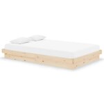vidaXL Cadre de lit sans matelas bois massif
